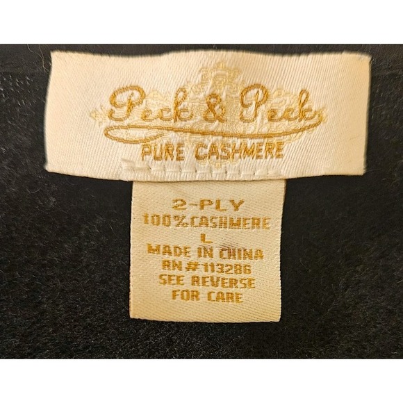 Womens Black Cashmere Sweater Rhinestones Classic Goth Wedding Formal Church - Picture 3 of 7